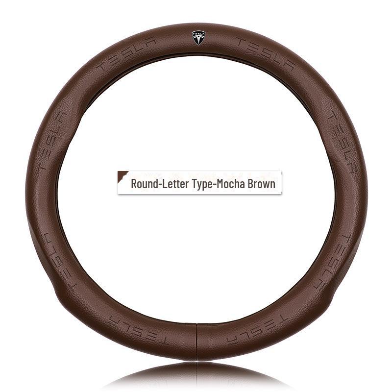 

Кожаный чехол на руль для Tesla Model 3, Model X, Model S, Model Y 38cm