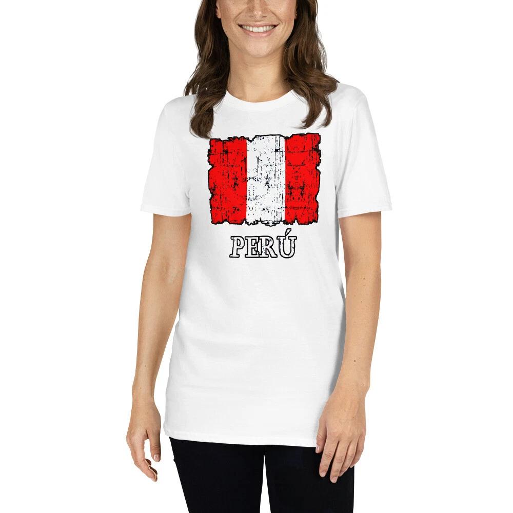 peru statement peruvian flag . peruano pride Short-Sleeve Unisex T-Shirt M