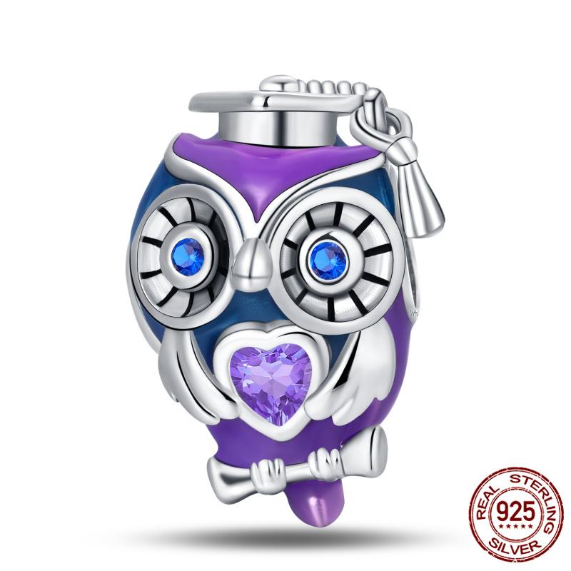 Fit Charms Fororiginal Bracelets Animal Series Flower Rabbit Holding Heart 100%Copper Jewelry Making For Women Gift