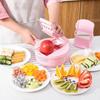 13-piece Kitchen Vegetable Cutter Dicer Shredded Sliced Fruit Divider Upgrade Storage Box for Salad Potato Tomato