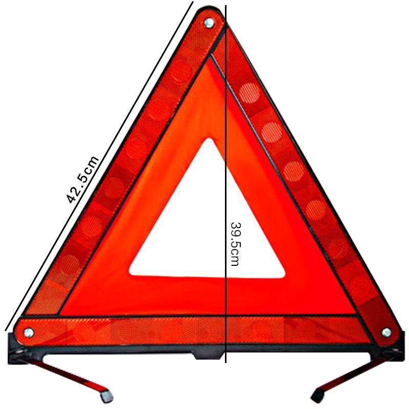 Reflective Car Warning Triangle for Safety and Parking