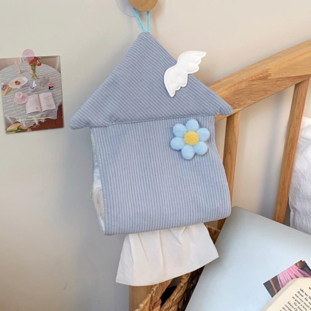Wall-mounted Hanging Tissue Bag Space Saving Tissue Roll Hanger Toilet Paper Holder  Dormitory