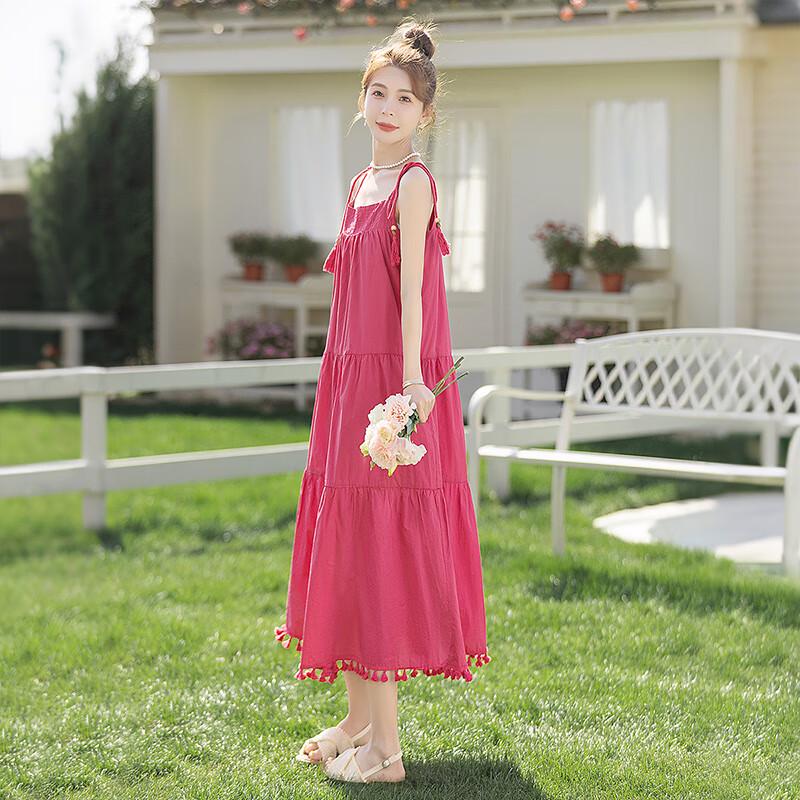 Cypress Home Resort Style Patchwork Midi Cami Dress
