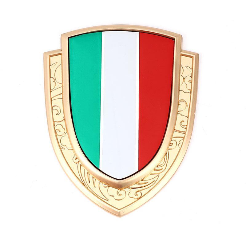 3D Metall Autoaufkleber Italien Frankreich Deutschland England Amerika Flagge Emblem Abzeichen Aufkleber