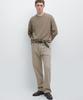 Masimodutti Cotton Blend Cable Knit Sweater