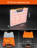 Portable Transparent Plastic Parts Organizer - Thickened Screw & Accessories Storage for Electricians