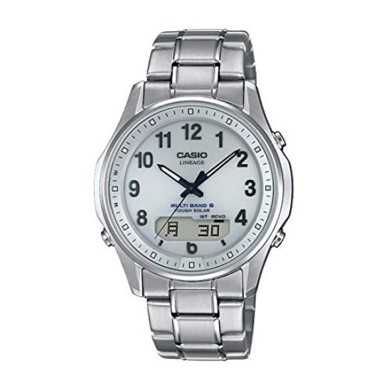 

Мужские солнечные часы Casio Lineage серебристые с радиоконтролем LCW-M100TSE-7AJF белый