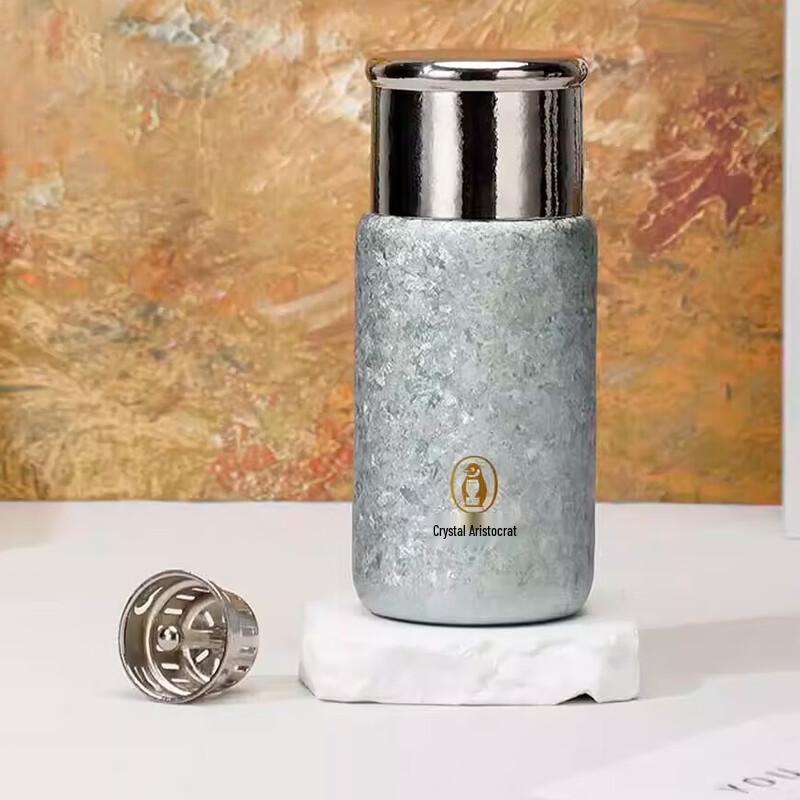 Crystal Noble Pure Titanium Vacuum Insulated Tea Mug