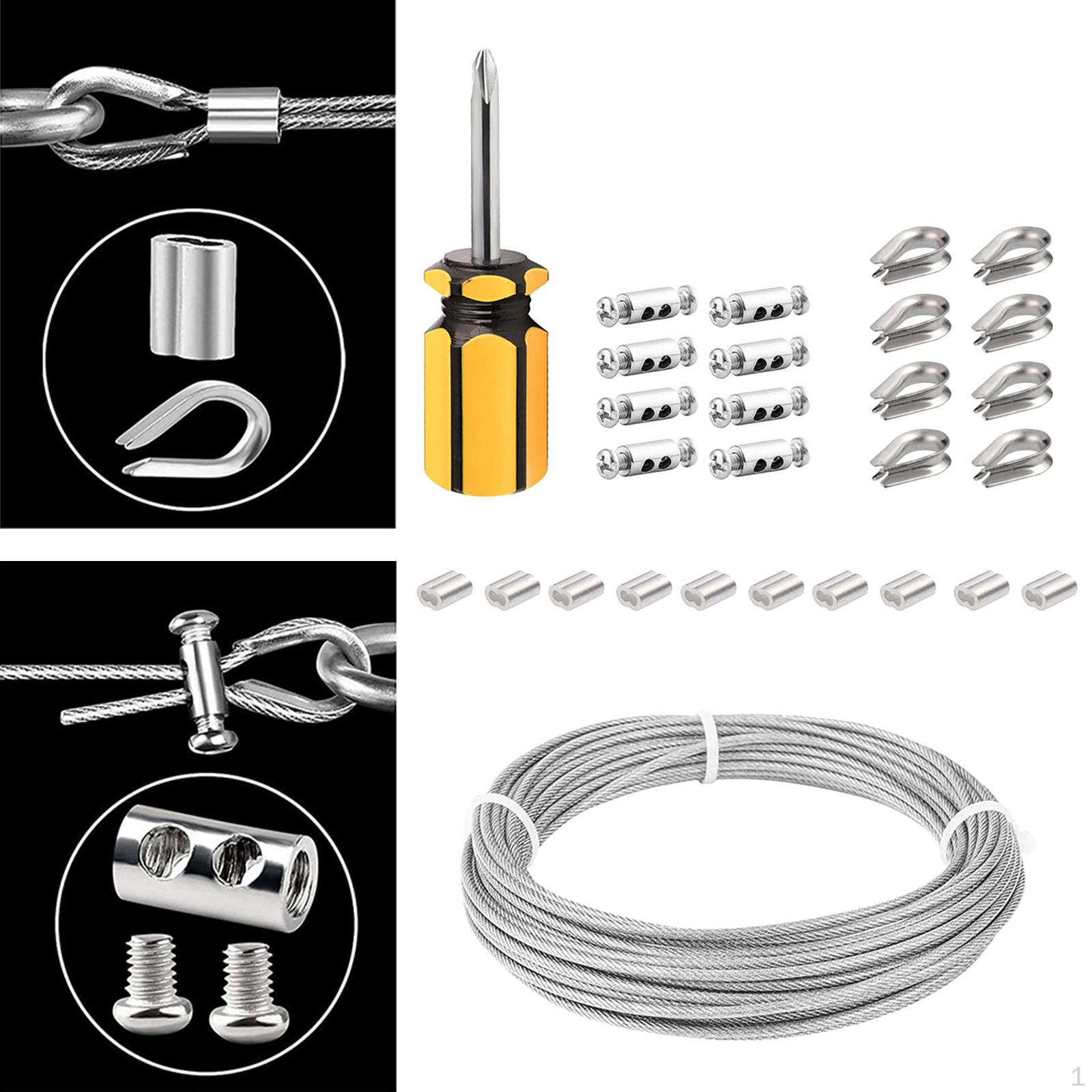 

Наборы кабелей для троса 2 мм, фотолиния, износостойкая люстра, подвесная, прочная, многофункциональная для двора 20m