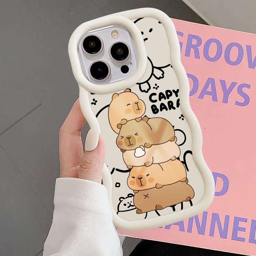 Capybara Cute Cool Case for iPhone 11 12 14 13 8 17 Air XR 16 Pro Max 15 Plus Soft Phone Cover