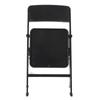 Black Painted Metal Folding Chair 1:6 Scale Dolls House Miniature Accessories