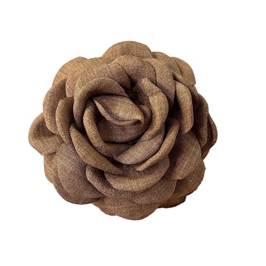 Caro Blumenstoff Rose Haarspange - Europäischer & Amerikanischer Stil Dutt-Accessoire