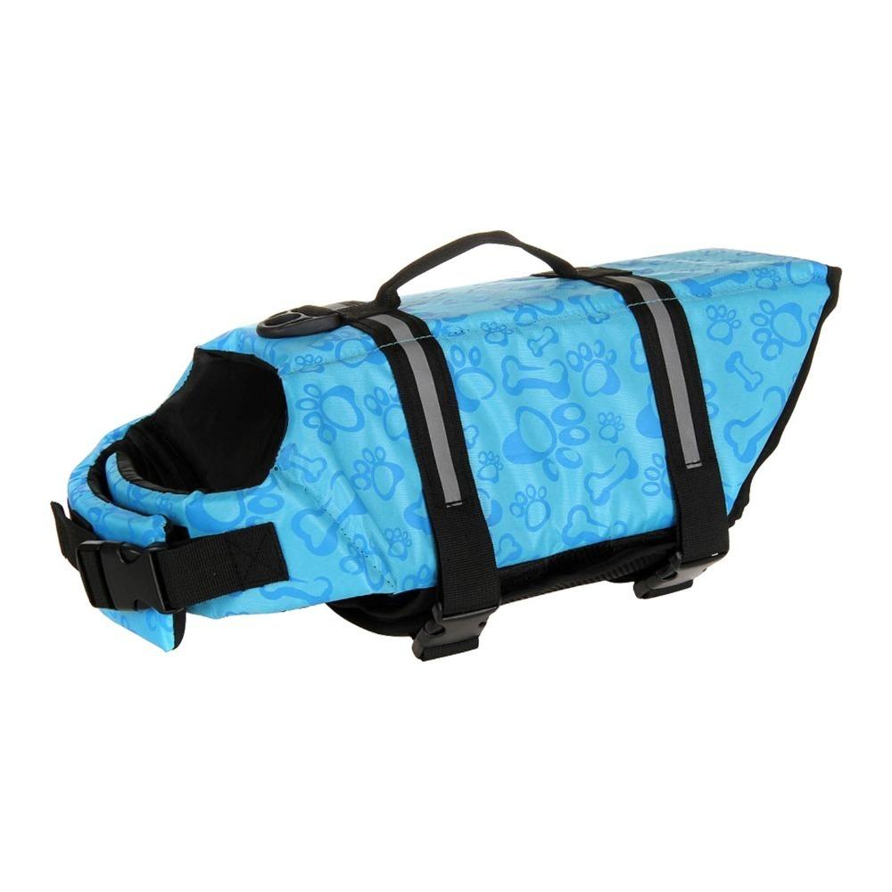 Impugnatura Portatile Giubbotto di Salvataggio per Cani Fibbia a Rilascio Rapido Costume da Bagno per Cani Salvagente per Animali Domestici Nautica