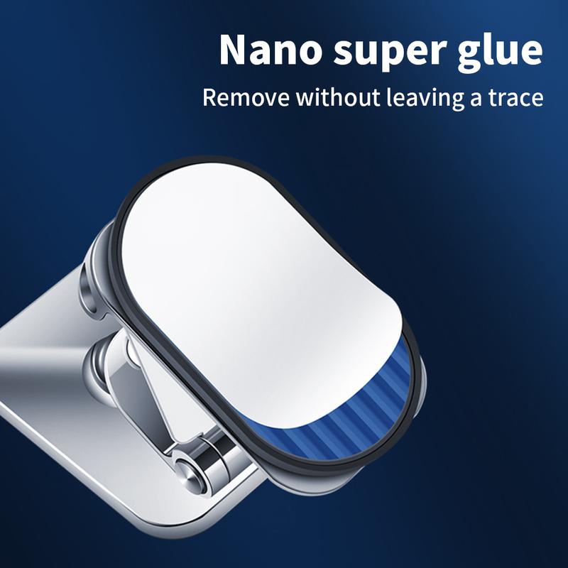 Foldable Magnetic Car Phone Holder Rotatable GPS Car Mount Metal Strong Magnet Mobile Stand for IPhone 13 Xiaomi Huawei Samsung