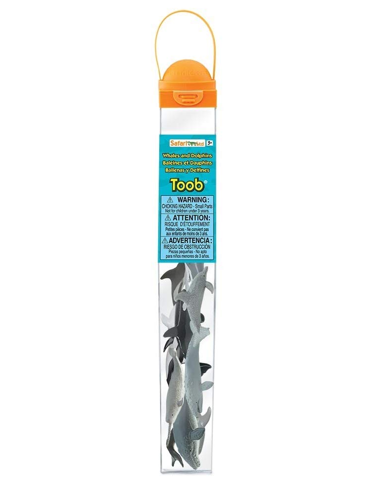 Safari Whale Dolphin Tube Mini Figures 694704 &