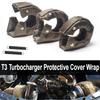 Car Titanium T3 Turbo Blanket Charger Cover Insulation Heat Shield Barrier Exhaust Header Wrap Tape Motorcycle Accessorie