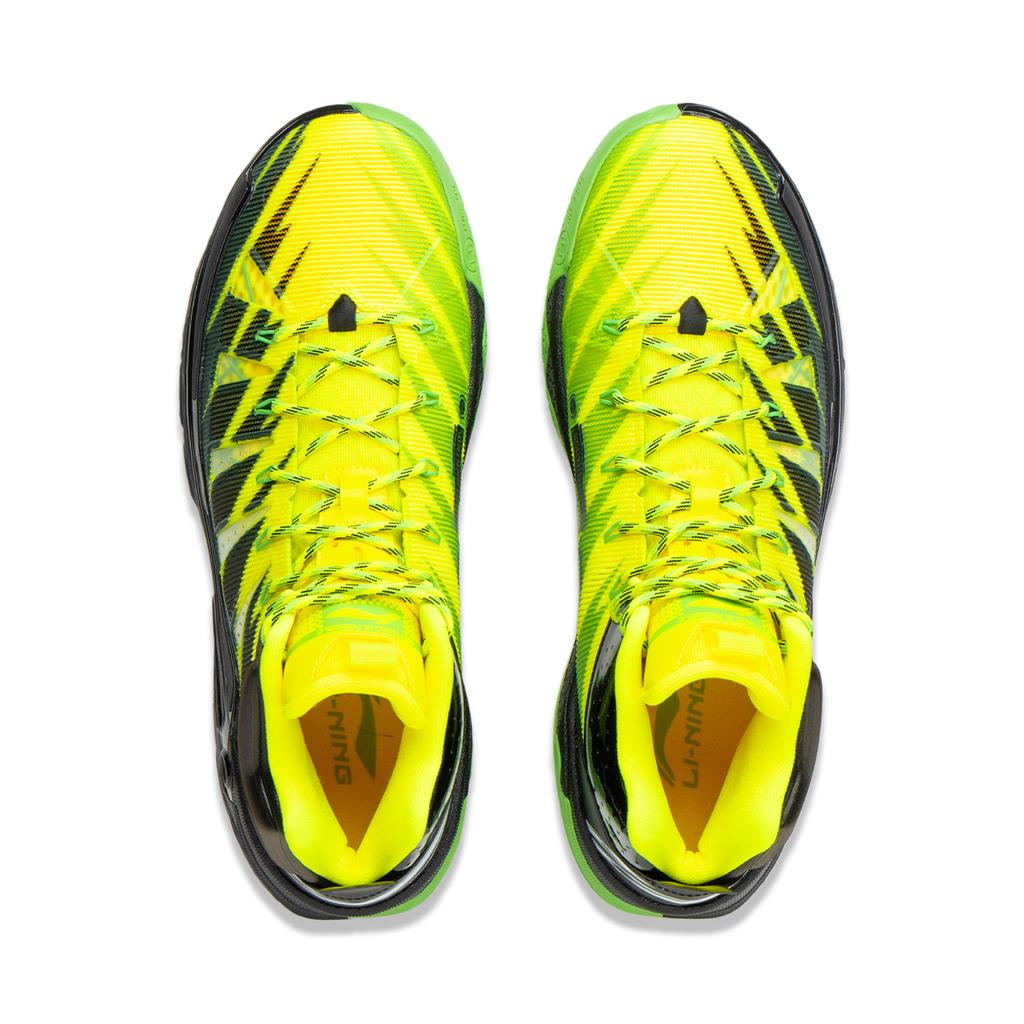 Li Ning Jie Ao 2High Basketball Shoes Men's High top Yellow Black ABFU047-2