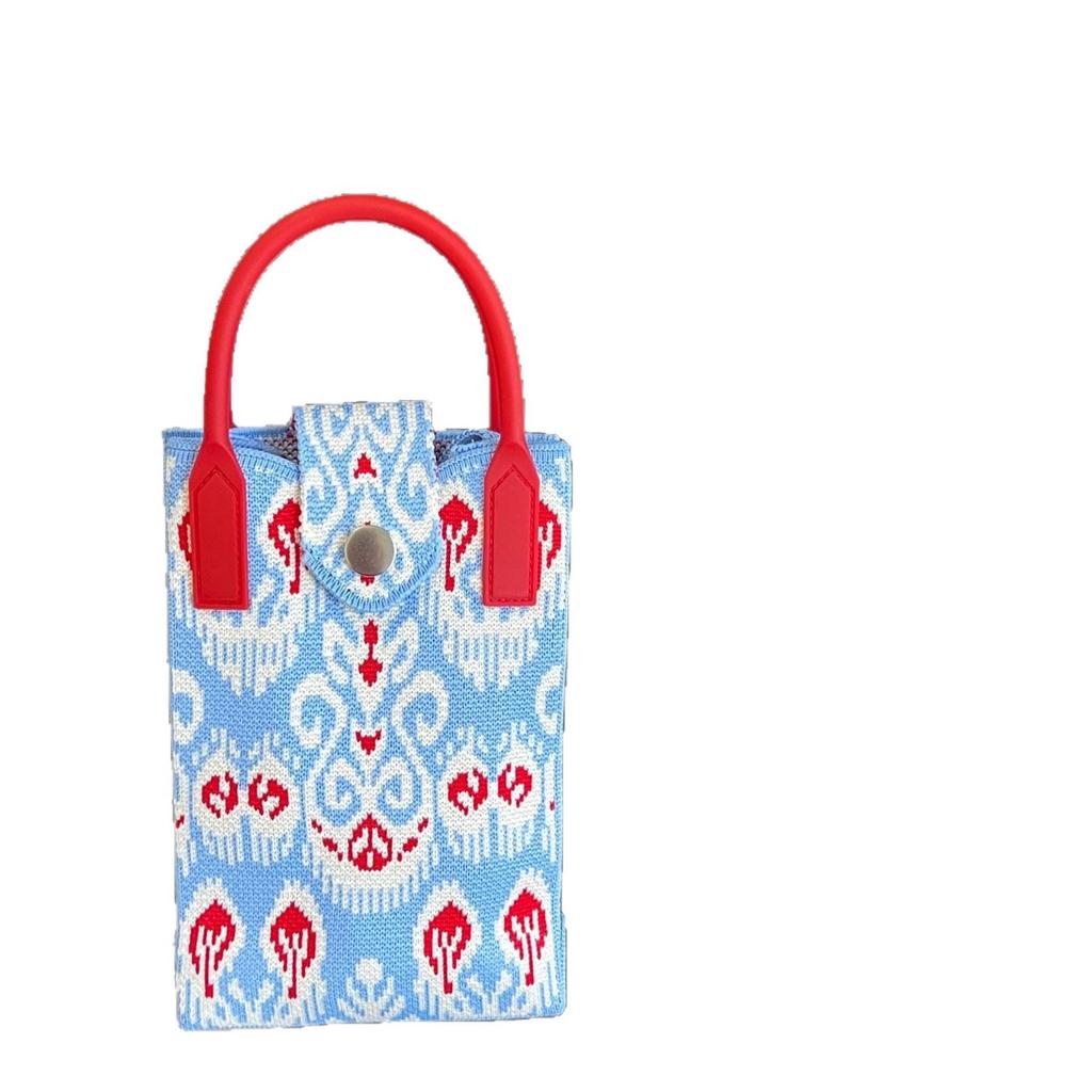 Xinjiang Adeles Ethnic Bohemian Knit Crossbody Coin Purse