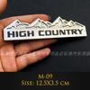 Emblema Metálico 3D 4X4 Trail Rated Insignia High Country Pegatinas de Logo Para Jeep Wrangler Patriot Estilo de Coche Pegatinas de Coche Accesorios tr1