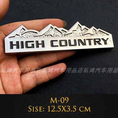Emblema Metálico 3D 4X4 Trail Rated Insignia High Country Pegatinas de Logo Para Jeep Wrangler Patriot Estilo de Coche Pegatinas de Coche Accesorios tr1