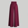 Women Casual Pants Wide Elastic High Waist Oversized Wide Leg Long Trousers Solid Color Lounge Workout Pants