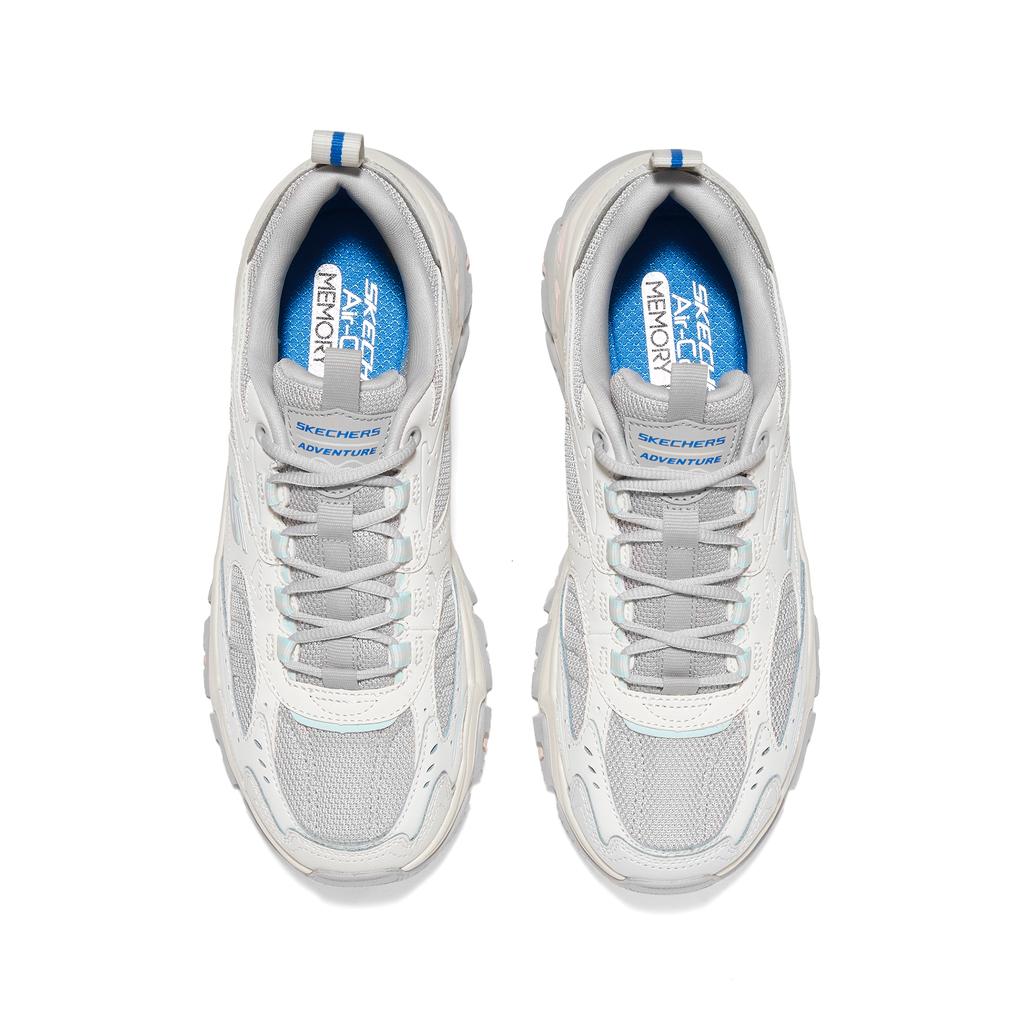 Skechers DLites Hiker Outdoor Aesthetic Fashion Lightweight Cushioning Sports Hiking Shoes Women Sneaker Off-White 180108-GYMT