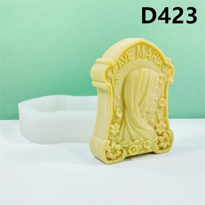 Moule en Silicone Bougie Vierge Marie 2D Déesse Occidentale Statue Vierge Marie Sculpture Moule Résine Époxy Ma Fille Maria Moule Gypse
