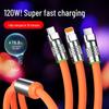 In-Stock 3-in-1 120W Super Fast Charge Geek Cable for Type-C Devices