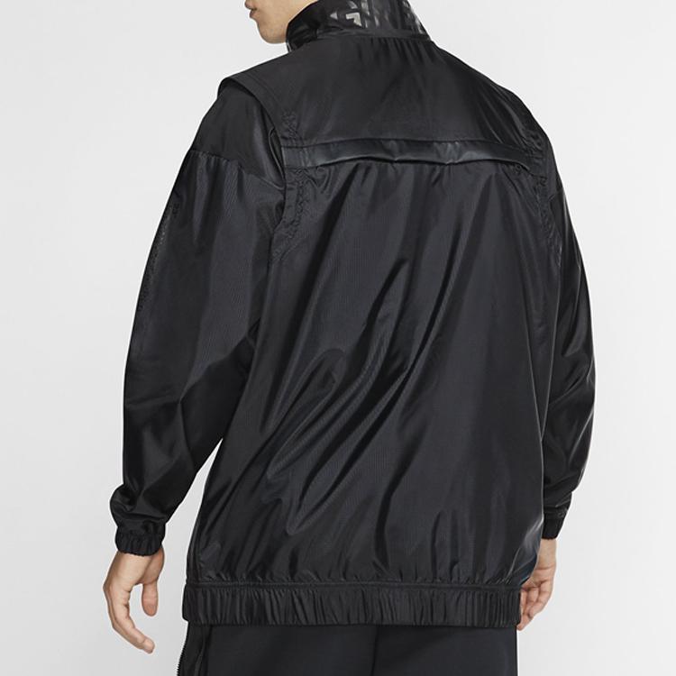 Jordan Solid Color Sports Jacket Men Jackets Black AT9776-010