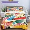 3pcs Abstract Art Print Bedding Set, Breathable and Soft, Suitable for All Seasons, Ideal for Home Use, Suitable for Bedroom Decor 21135