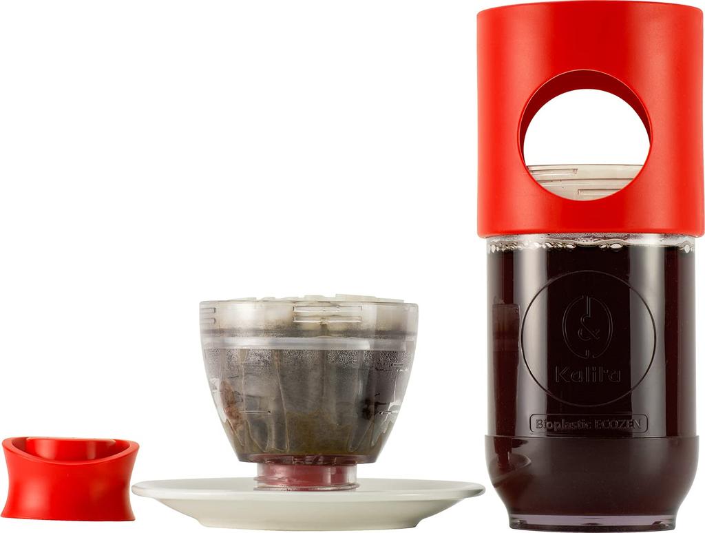 Kalita GO-BREW Coffee Maker, 500ml, Outdoor, with Wave Filter KWF-155, Red, Model #35276