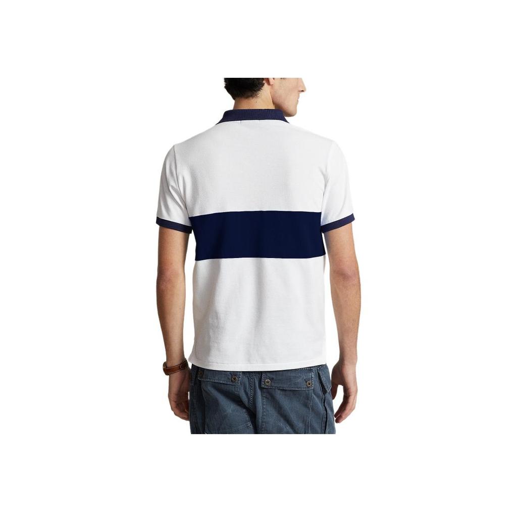 Polo Ralph Lauren SS24 Logo Embroidered Slim Fit Short Sleeve Polo Shirt Men Tops White MNPOKNI1N822750-100