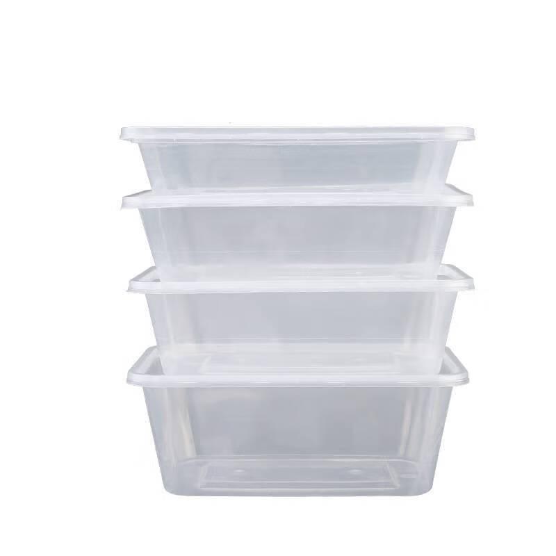 Disposable Square Food Containers 1000ml - 300 Count