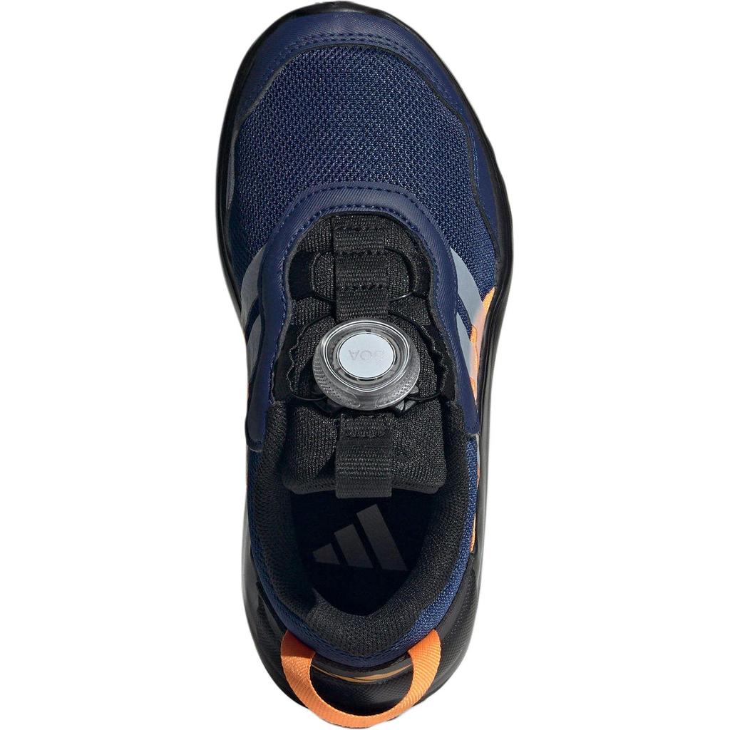 Adidas Activeflex 4.0 Trendy Sports Non-Slip Durable Low-Top Running Shoes Kids Sneakers Black White Dark-Blue IH8723