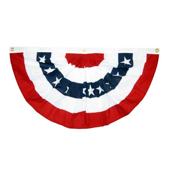 USA Pleated Fan Flag July American 4th of Flag S