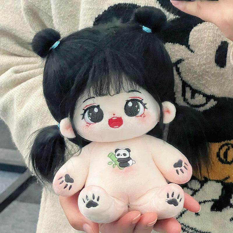 Kawaii IDol Doll 20cm Anime Plush Star Dolls Stuffed Customization Figure Toys Cotton Baby Plushies Toys Kids Collection Gifts