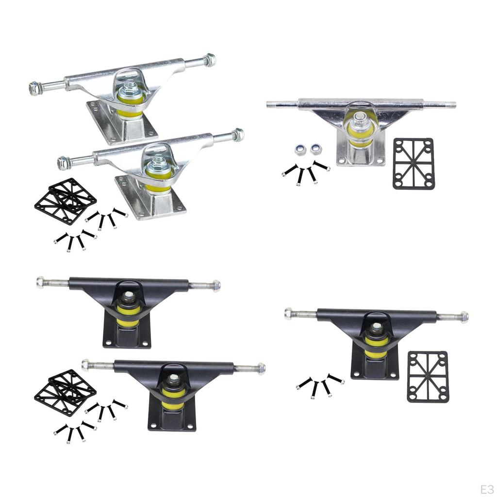Skateboard Truck Bridge Steering Bracket for Outdoor Modification Silver 1pcs