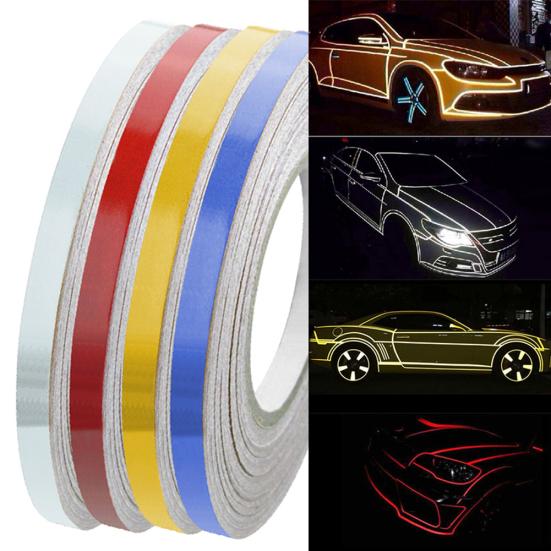 45mx1cm Car Vehicle Body Waterproof Reflective Decoration Strip Decal Sticker