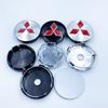 10 stuks Auto Wielnaafdop Embleem voor Mitsubishi Ralliart Lancer ASX Colt Pajero Outlander Eclipse Delica Accessoires
