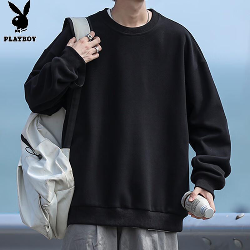 PLAYBOY Men's Casual Pullover Round Neck Sweatshirt