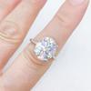 Marstone 1-3CT Moissanite Diamond D VVS1 Oval Women's Ring 925 Sliver 18k White Gold Engagement Rings Top Quialty Rings for Women