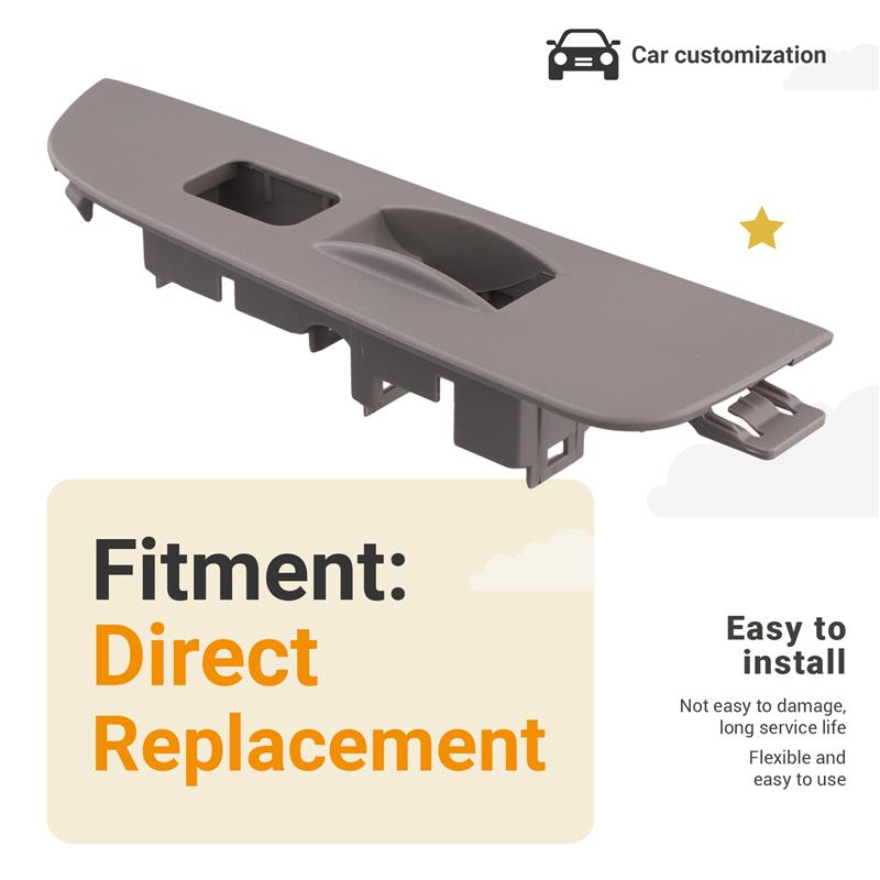 L10A Right Front Door Armrest Upper Panel Trim 74231-02060-B0 For Toyota Corolla 1998-2002 Power Window Switch Bezel