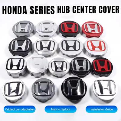 4Pcs Car Hub Cap Wheel Center Cover Decoration Accessories For Civic Fit Jazz Accord Pilot CRV Odyssey Passport City HRV