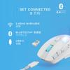 Turtle Beach Kone XP Air Wireless Gaming 19K with Charging Dock and Reflex RGB Light Mouse, 2.4GHz/Bluetooth, White, Optical, Multi-Button, 99g,