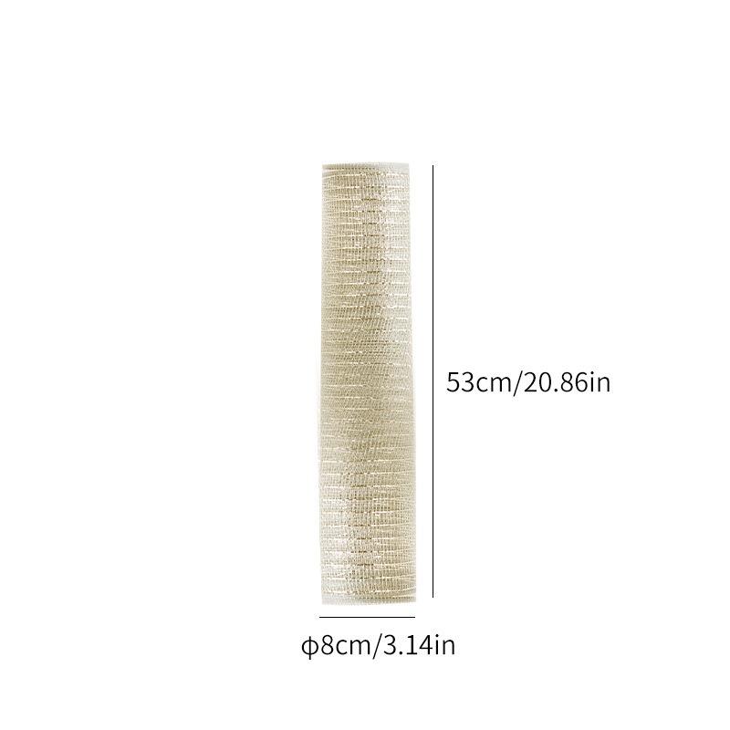 

1 шт. Золотая Серебряная ПП Тюлевая Лента Шелковая Сетка Украшение для Рождественской Елки Подвеска Праздничные Украшения для Вечеринки золотистый