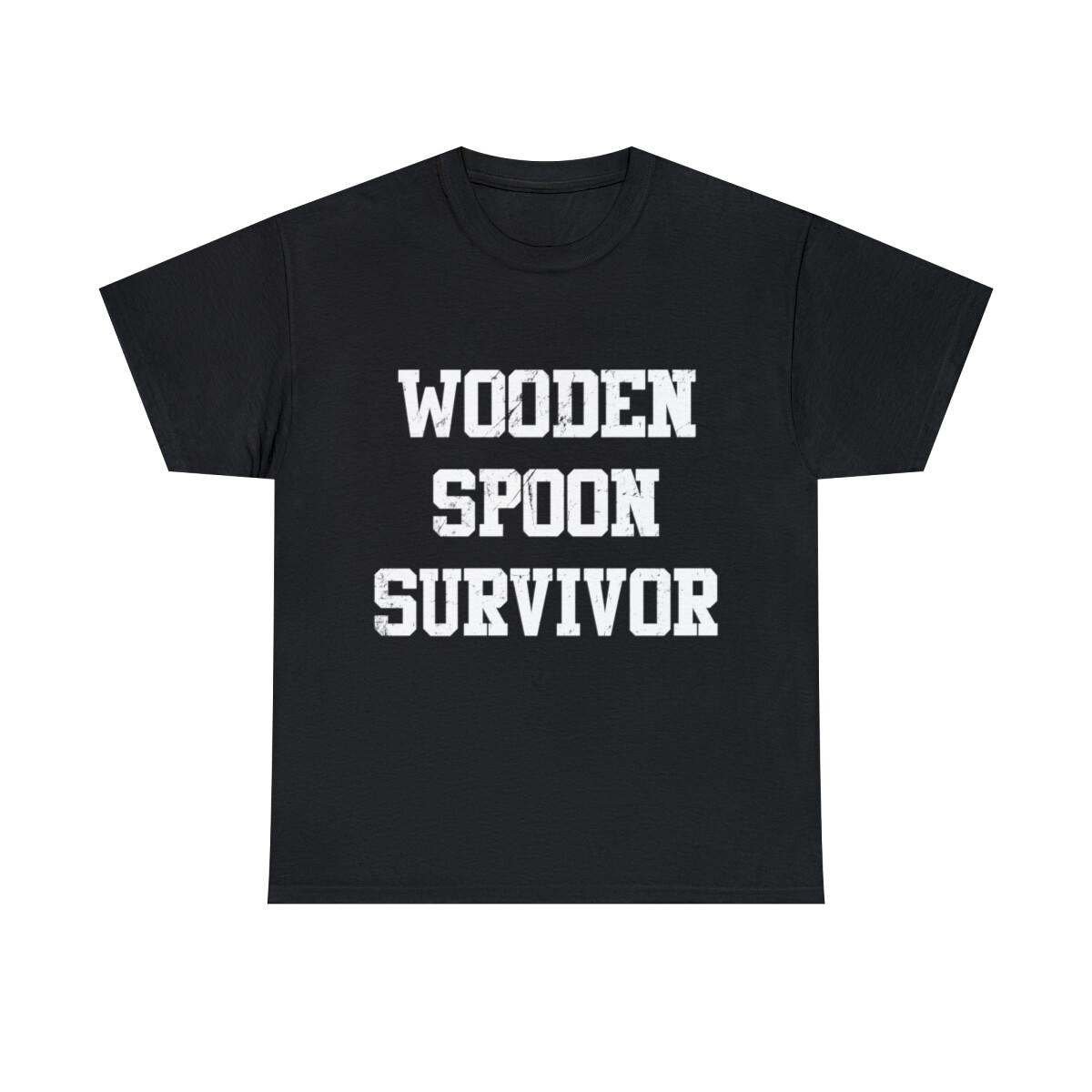 Wooden Spoon Survivor Graphic Tee Shirt, S-5XL M