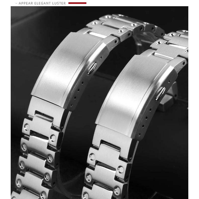 Cinturino in Acciaio Inossidabile per orologio casio gshock GW-M5610 DW5600 GW-5000 GBM-2100 GA2100 GM5600 GM2100 cinturino in acciaio massiccio