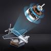 Alloy Solar Airplane Car Diffuser Wooden Base Fragrance Diffuser Energy Rotate Airplane Ornaments for Car Office Home Decor