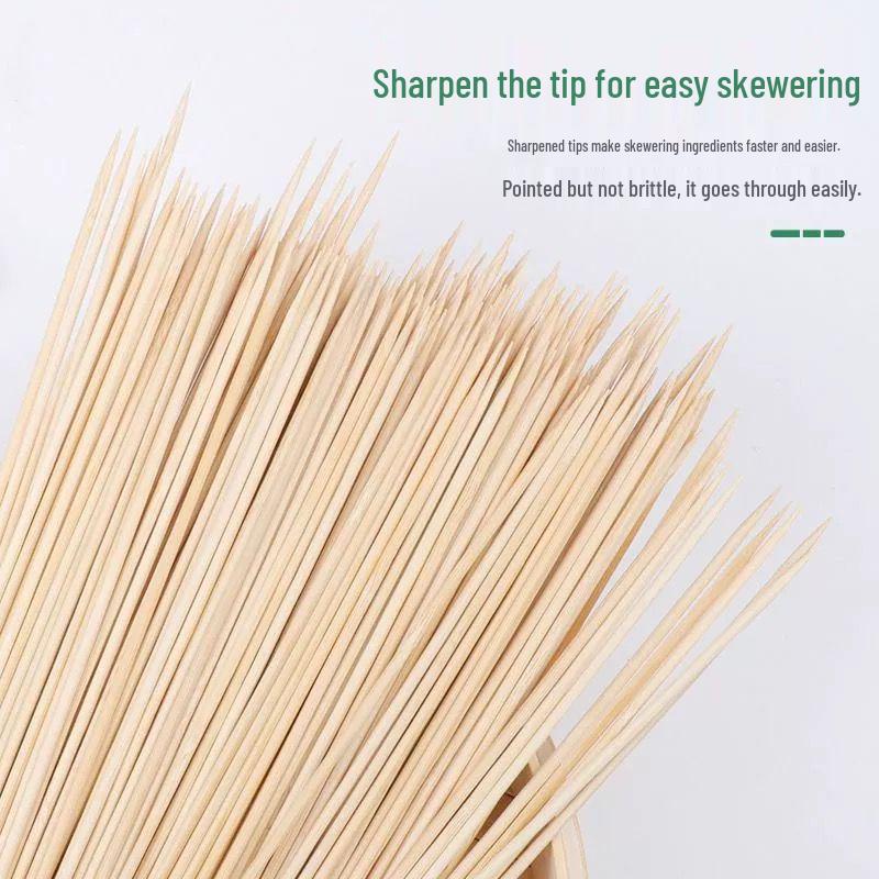 Disposable Bamboo Skewers for BBQ, Mutton, Spicy Hot Pot, Grilled Sausage, and Starch Sausage