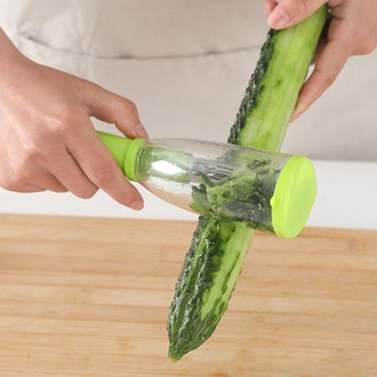 Multifunkční škrabka s vestavěným úložištěm Nerezové čepele Škrabka na ovoce a zeleninu Ergonomická rukojeť Kuchyňský pomocník na loupání